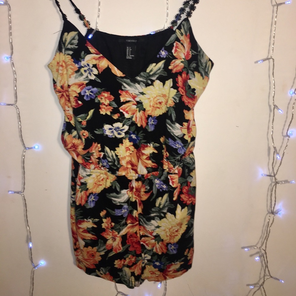 Floral Forever 21 Romper